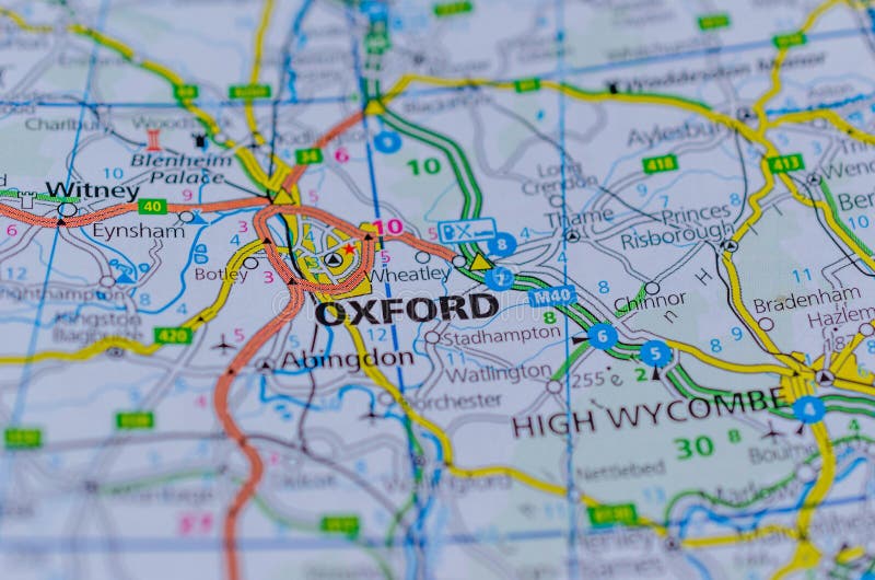 Oxford en mapa