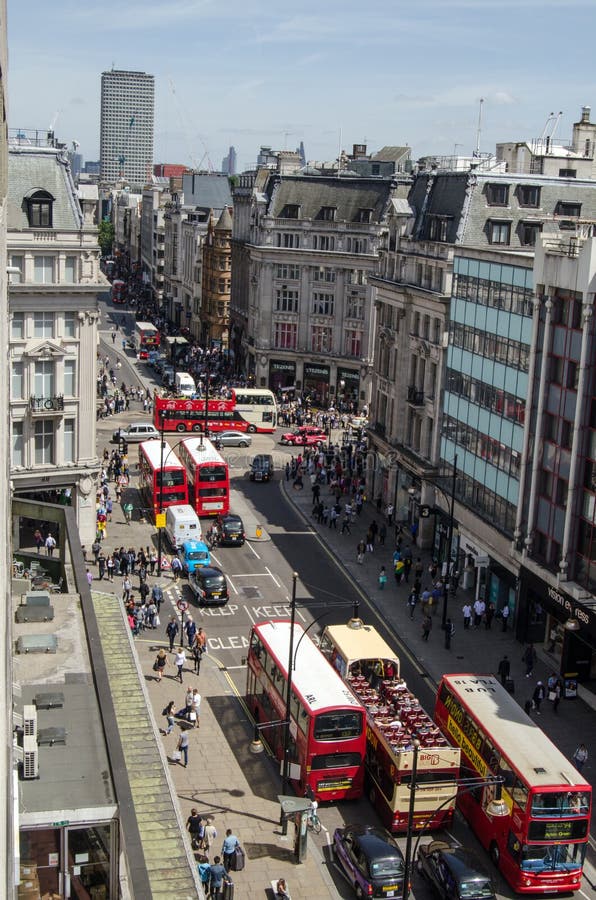 Oxford Street from above