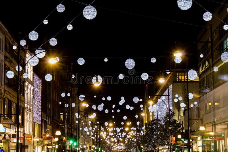  Oxford  Street  Christmas Lights 2013 Editorial Photo 