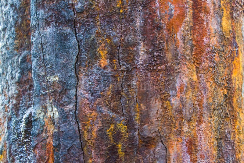 Oxidized metal surface making stock images