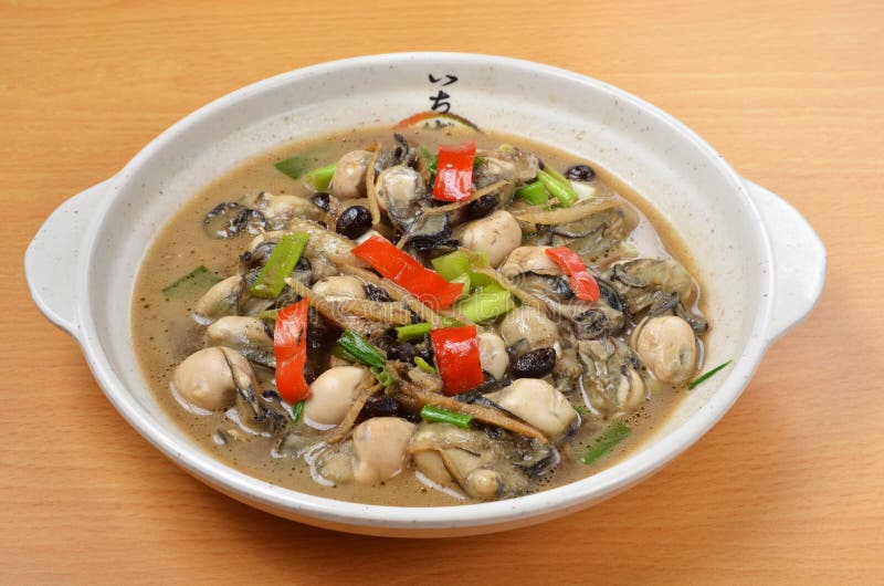 Oyster in black bean sauce stock photo. Image of taiwan 24389938