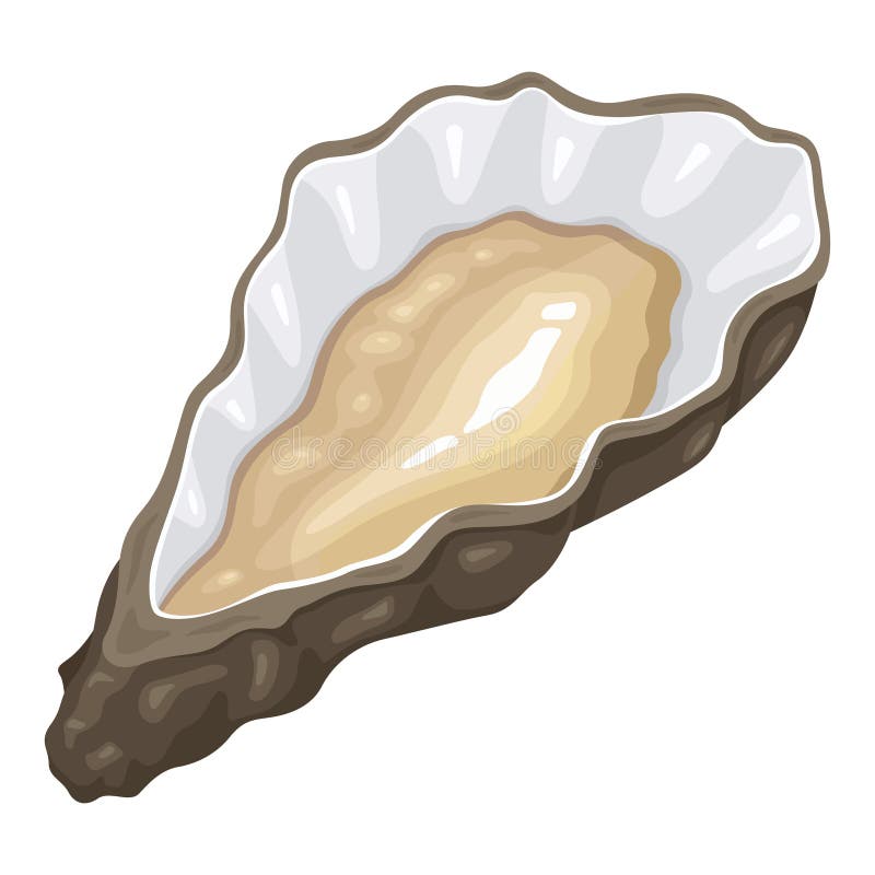 Oyster Sea Icon, Healthy Seafood and Shellfish Stock Vector - Illustration  of healthy, cuisine: 164632551