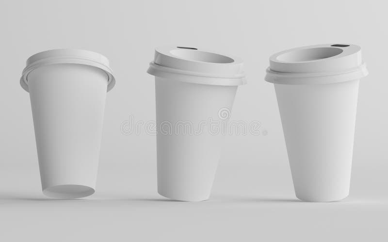 12 Ounce Disposable Paper Coffee Hot Cups with Black Lids - 50 Sets - Coffee Latte Macchiato to Go Medium Portion