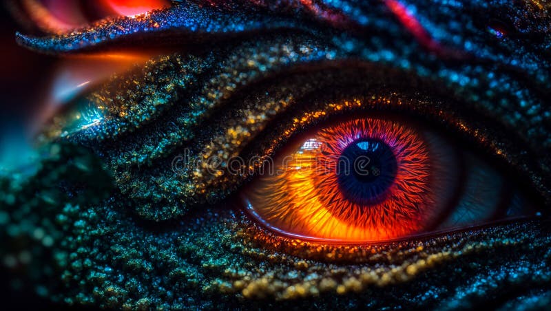 Oäkta mytisk drakonteckning som ser fantastisk ut väldigt nära mystisk monsterdesign abstrakt stock illustrationer