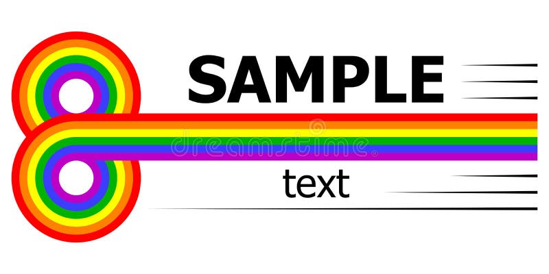 Oändlighet för Lgbt mångfärgade band för horisontalregnbågelogo 8, klubba för folk för logo för vektormallföretag fri tänkande royaltyfri illustrationer Oändlighet för Lgbt mångfärgade band för horisontalregnbågelogo 8, klubba för folk för logo för vektormallföretag fri tänkande royaltyfri illustrationer