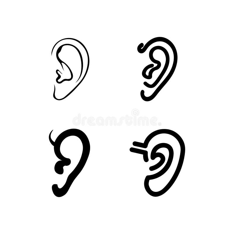 oído y diagnosticar el desain y el vector del logotipo de la salud ilustración del vector oído y diagnosticar el desain y el vector del logotipo de la salud ilustración del vector