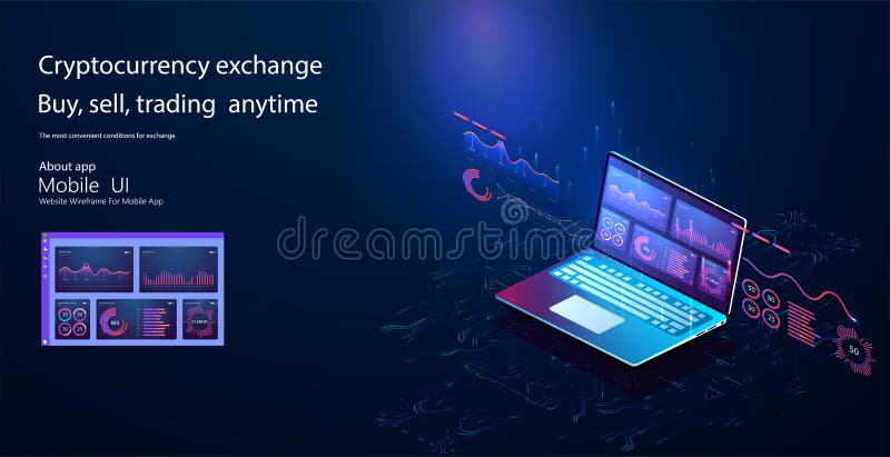 Application laptop with business graph analytics vector illustration Application laptop with business graph analytics vector illustration