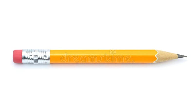 Ołowiany ołówek odizolowywający na białym tle