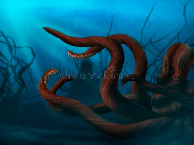 ośmiornica czułki ilustracja wektor ośmiornica czułki ilustracja wektor