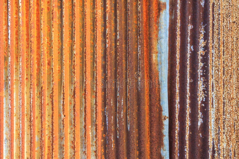 Ośniedziały panwiowy żelazny metalu ogrodzenia cynku ściany tekstury tło fotografia royalty free Ośniedziały panwiowy żelazny metalu ogrodzenia cynku ściany tekstury tło fotografia royalty free