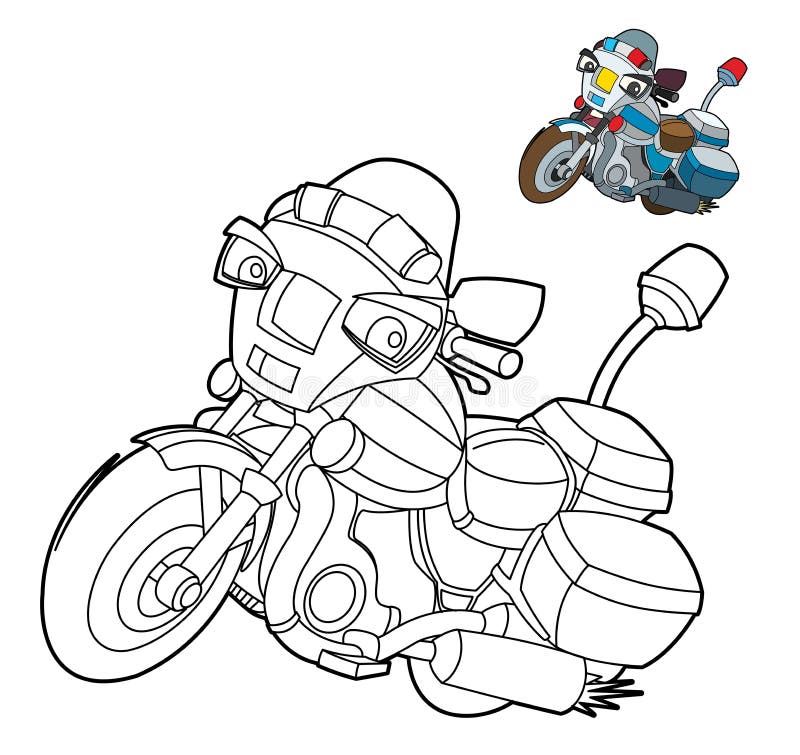 Entregue O Estilo Da Tração De Uma Ilustração Nova Da Motocicleta Do Vetor  Para O Livro Para Colorir Ilustração do Vetor - Ilustração de transporte,  creativo: 97630393