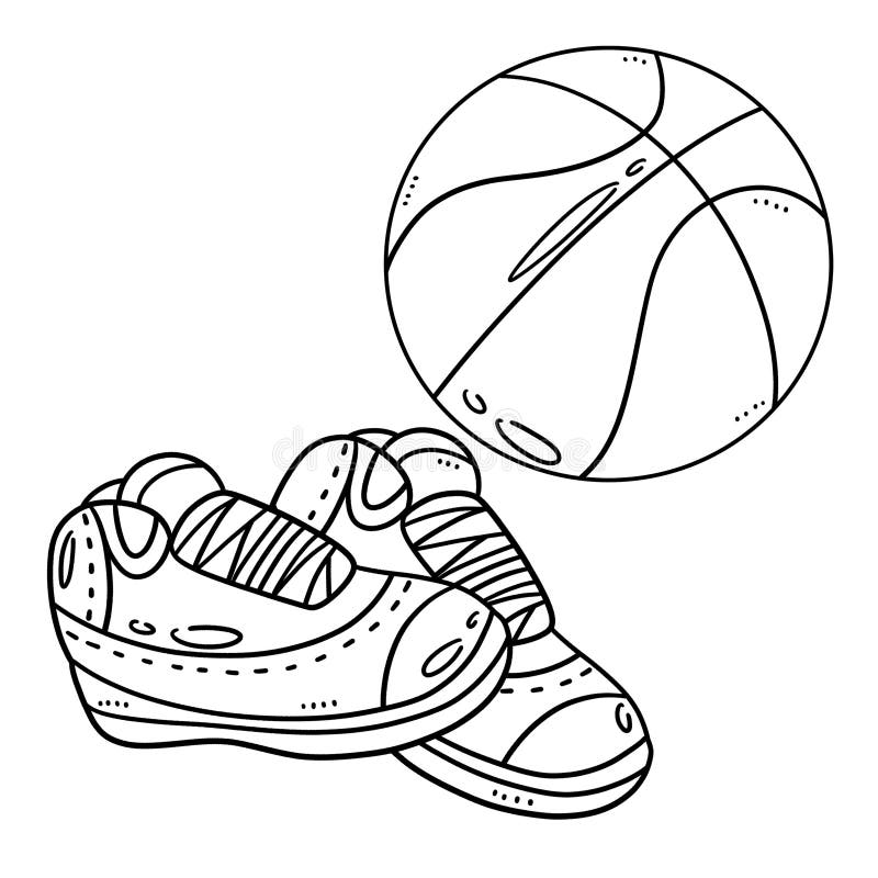 Desenho de Bola de Basquetebol para colorir