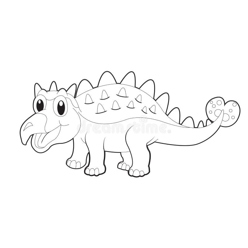 Desenhos de Dinossauros Fofos para Colorir