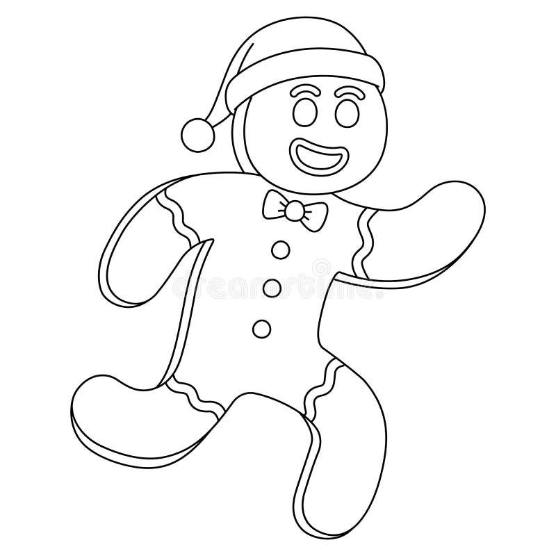 Página Colorida Da Casa De Gengibre De Natal Do Kawaii Para Crianças.  Ilustração Do Vetor De Desenho Animado Ilustração do Vetor - Ilustração de  linha, natal: 234853048