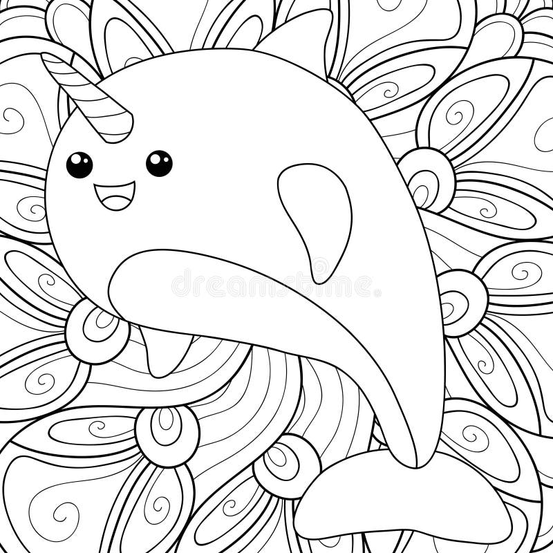 Fundo Desenhos Para Colorir Adultos Unicórnios Fundo, Desenho De