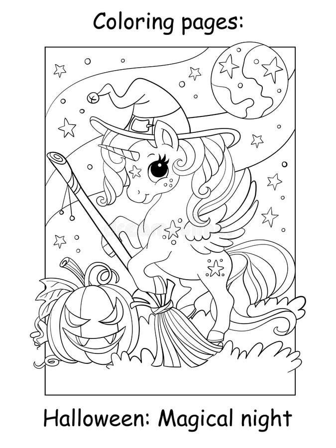 Desenho De Livro Para Colorir Com Um Unicórnio Fofo Usando Fantasia Bruxa  Halloween PNG , Desenho De Livro, Desenho De Unicórnio, Desenho De Dia Das  Bruxas PNG Imagem para download gratuito