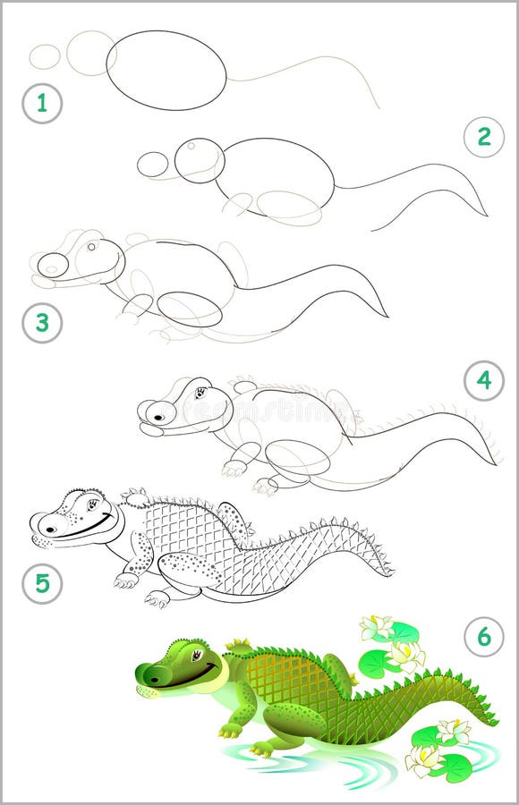 Mostra Como Aprender a Desenhar Trator De Brinquedo Passo a Passo.  Desenvolver Competências Infantis Para Desenhar E Colar. Planil Ilustração  do Vetor - Ilustração de gradualmente, jogo: 215716655