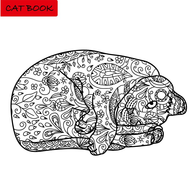 Livro Para Colorir Para Adultos - Grupo 3 De Quatro Desenhos Que Colorem  Páginas Do Gato Para Adultos E Crianças, Garatuja Ilustração do Vetor -  Ilustração de casa, bebê: 72137447