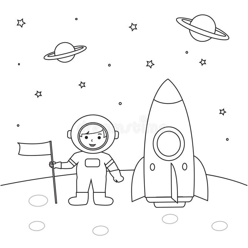 Páginas De Coloreo De Contorno Astronauta Para Niños Vector De Ilustración Ilustración del Vector - Ilustración de lanzadera, libro: 193521949 Páginas De Coloreo De Contorno Astronauta Para Niños Vector De Ilustración Ilustración del Vector - Ilustración de lanzadera, libro: 193521949
