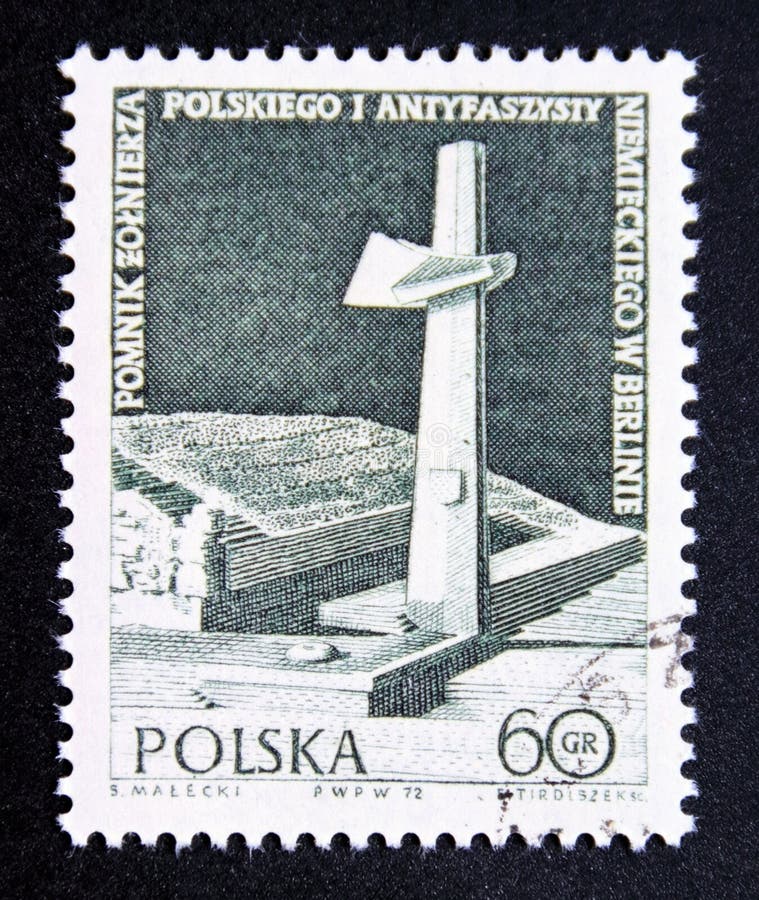 Pólvora De Sellos Postales De 1972. Monumento De Berlín Segunda Guerra  Mundial Foto editorial - Imagen de aislado, pictograma: 224822116