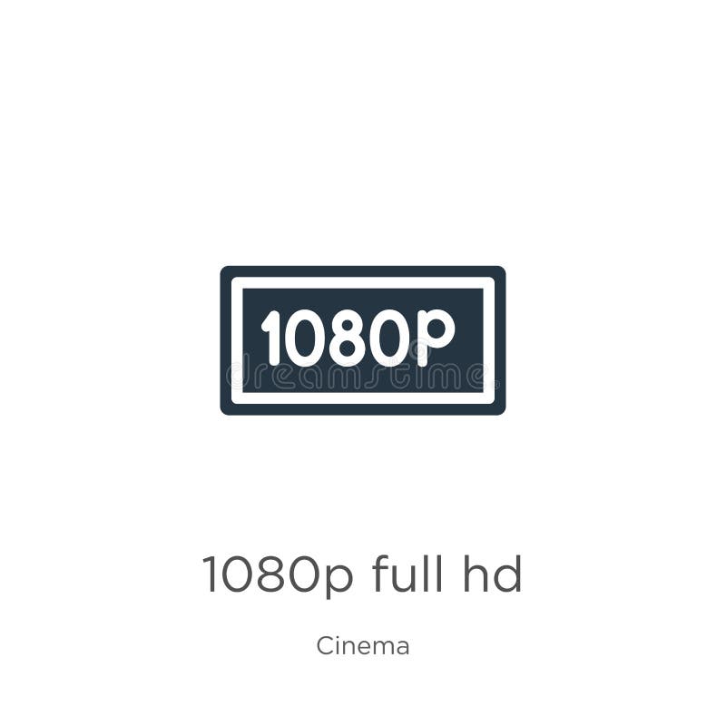 1080p Full Hd Icon Vector. Trendy Flat 1080p Full Hd Icon from Cinema ...