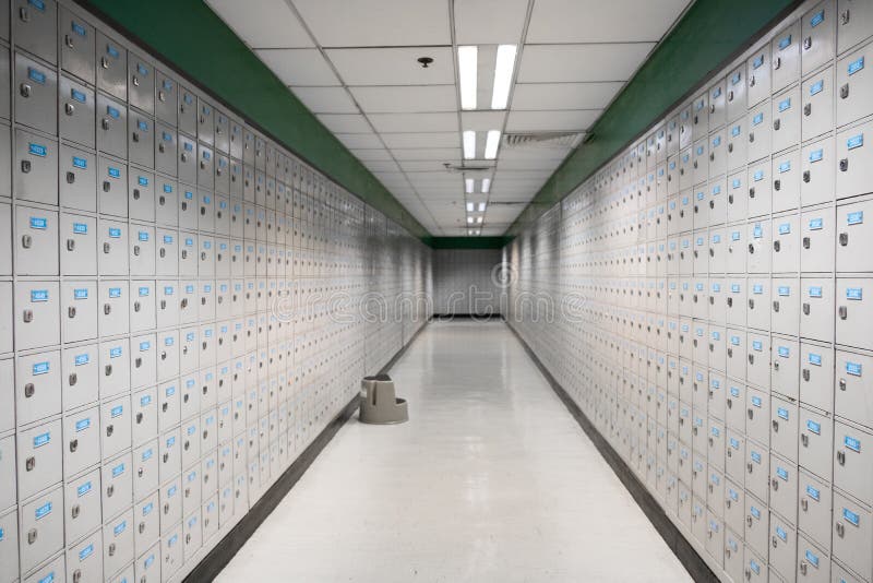 P. O. Box, Mail Box or P O Boxes with Numbers Stock Image Image of