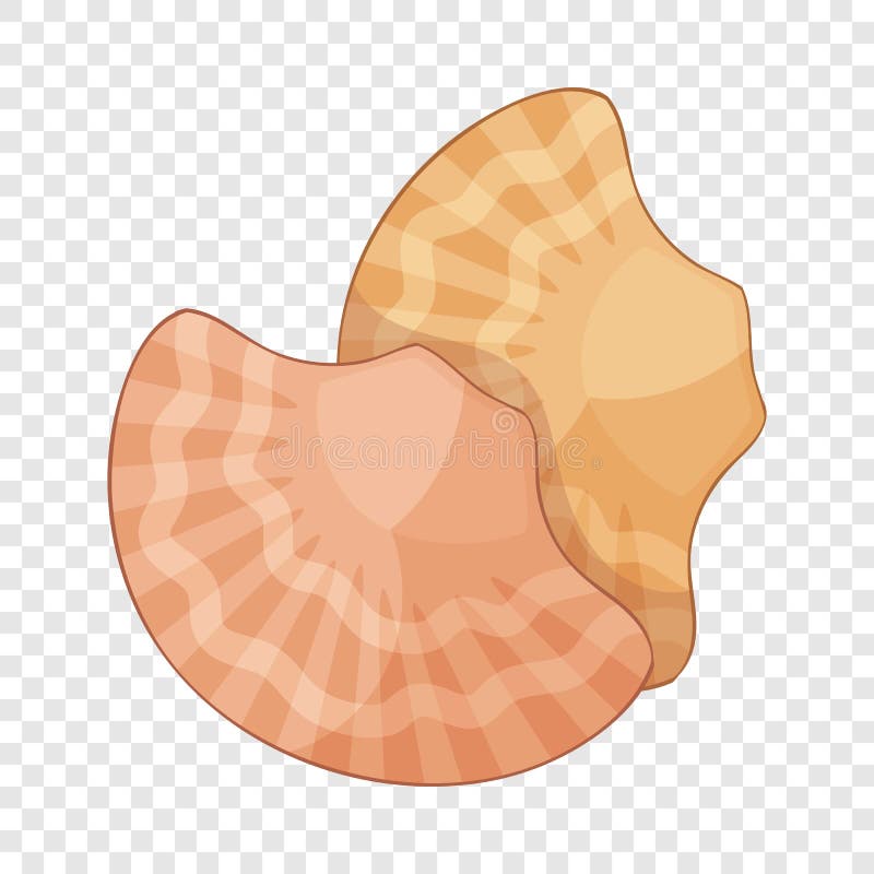 P?rlemorf?rg skalsymbol, tecknad filmstil royaltyfri illustrationer P?rlemorf?rg skalsymbol, tecknad filmstil royaltyfri illustrationer
