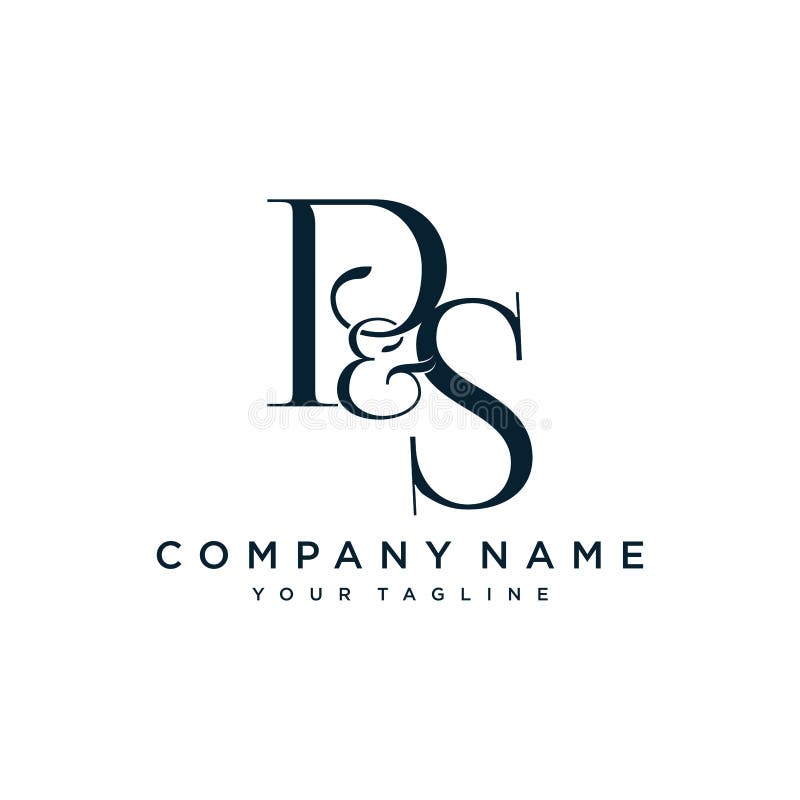 Letter P and S monogram logo Stock Vector