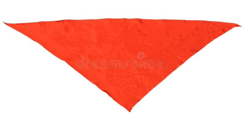Pañuelo Para El Cuello Triangular De Seda Rojo Foto de archivo - Imagen de velo, rojo: