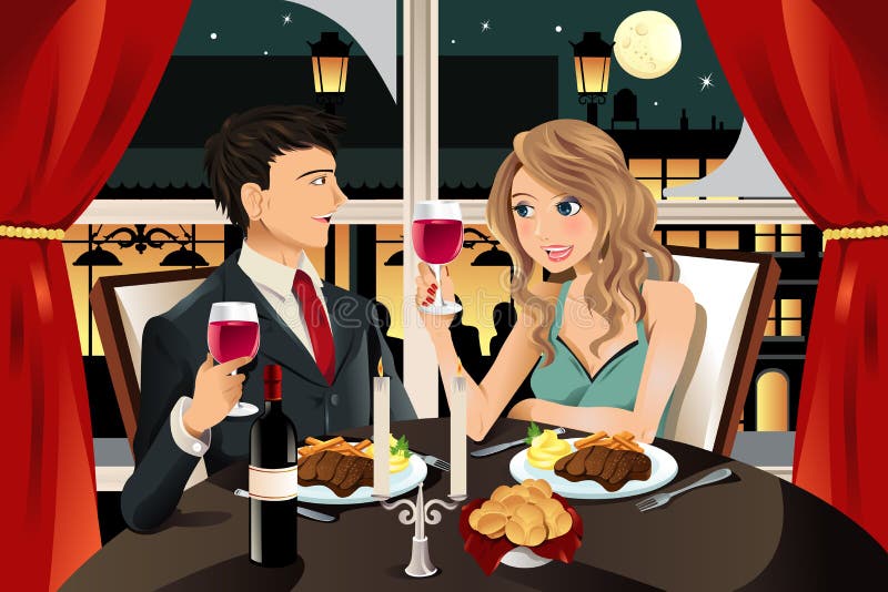 Paar in restaurant
