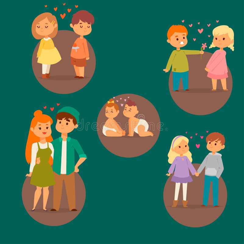 Paar in van de samenhorigheids gelukkige glimlachende mensen van liefde de vectorkarakters volwassene van de vrouwenamorousness r stock illustratie Paar in van de samenhorigheids gelukkige glimlachende mensen van liefde de vectorkarakters volwassene van de vrouwenamorousness r stock illustratie
