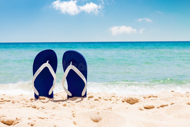 Paar wipschakelaars op tropisch zandstrand in de zomer stock afbeeldingen Paar wipschakelaars op tropisch zandstrand in de zomer stock afbeeldingen