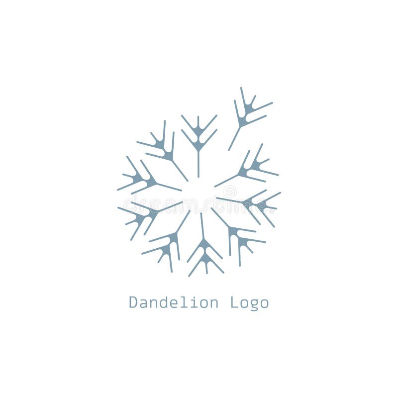 Paardebloemembleem vector illustratie