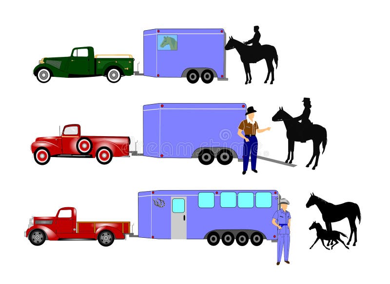 Paarden en cowboys royalty-vrije illustratie Paarden en cowboys royalty-vrije illustratie