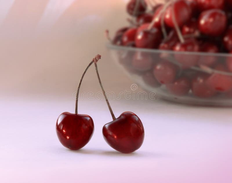 Paare Kirschen stockfotos Paare Kirschen stockfotos