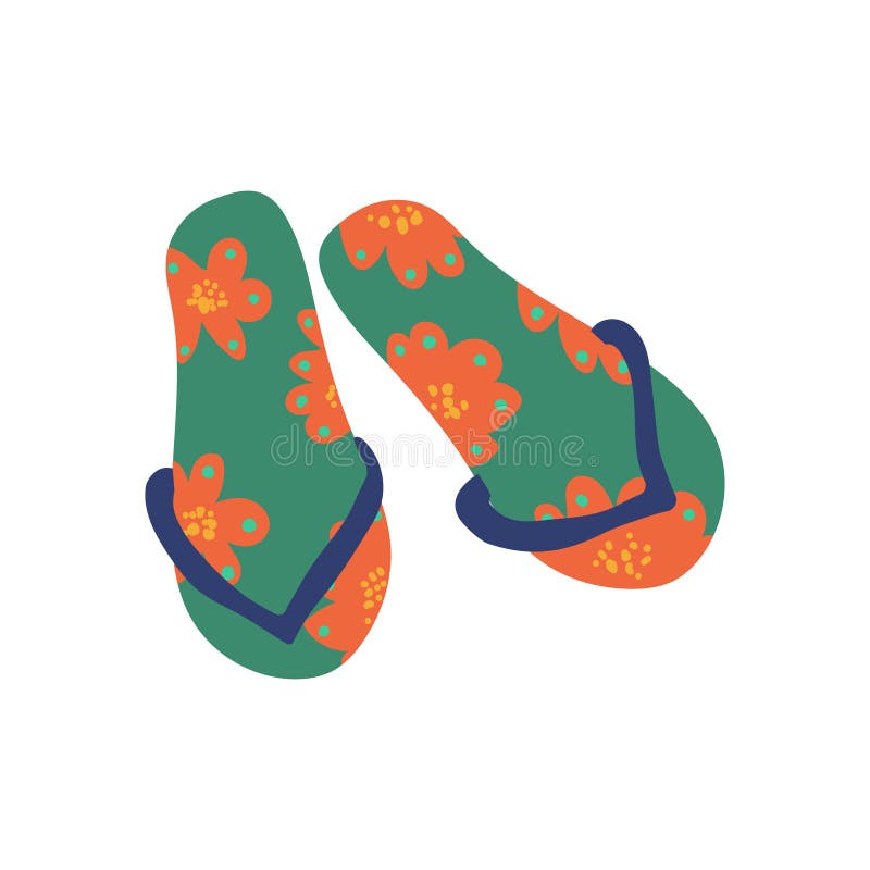Paare von Flip Flops, Sommer-Reise-Symbol-Vektor-Illustration vektor abbildung Paare von Flip Flops, Sommer-Reise-Symbol-Vektor-Illustration vektor abbildung
