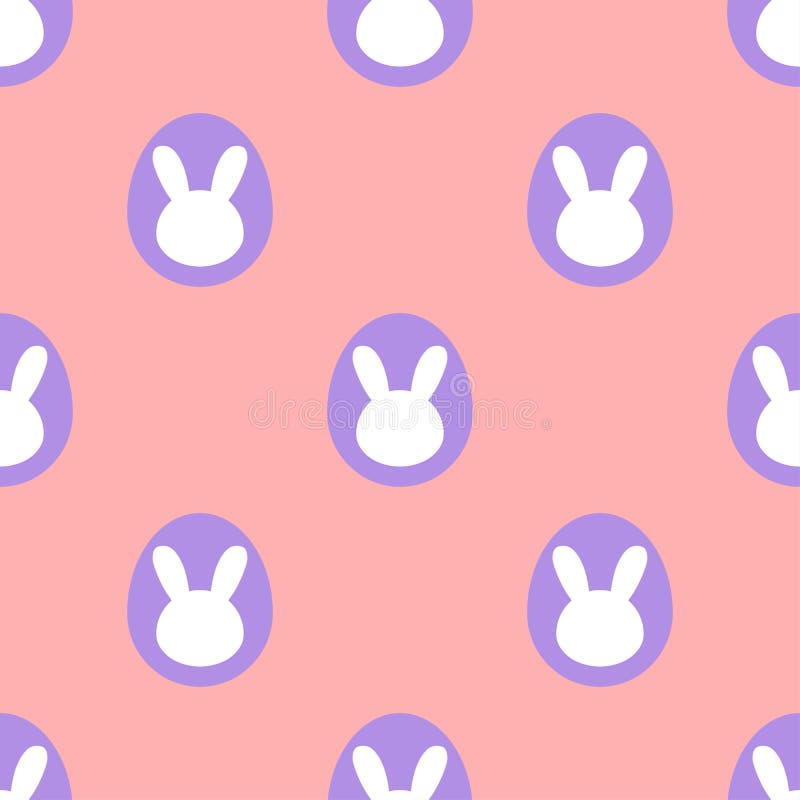 Paashaaseieren op roze achtergrond - naadloos patroon stock illustratie Paashaaseieren op roze achtergrond - naadloos patroon stock illustratie