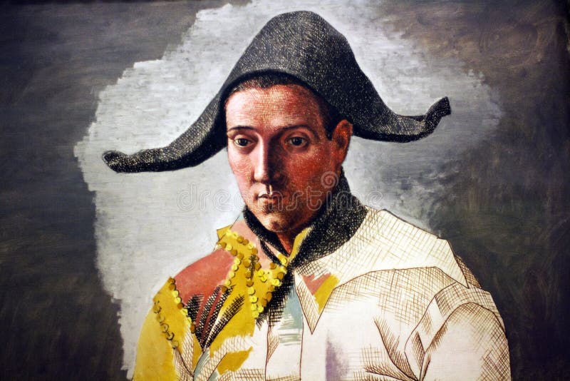 Pablo Picasso Larlequin Assis - Detail