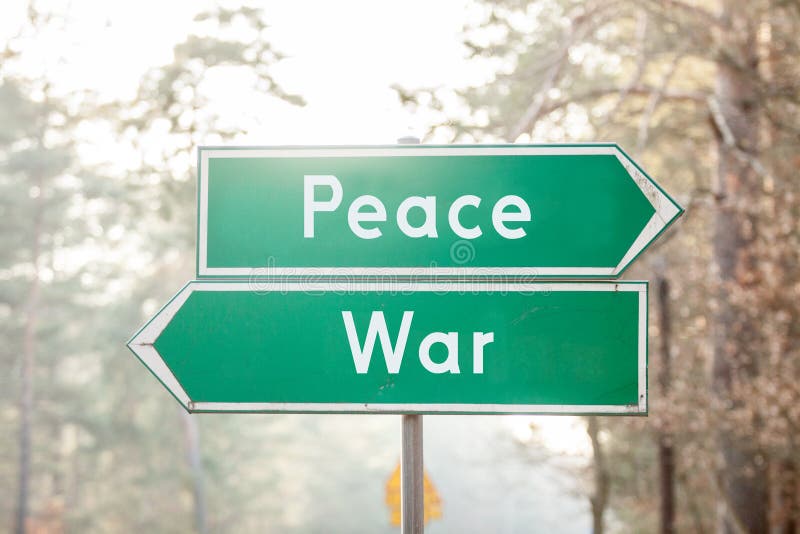 Psicologi Guerra E Pace Testo Pace o guerra immagine stock. Immagine di commercio, alberino - 39701365