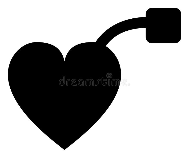 Raster Pacemaker Icon Illustration royalty free illustration