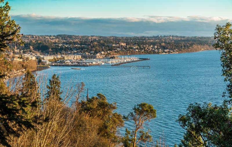 Pacific Northwest Marina 2 stock photo. Image of puget 63418612