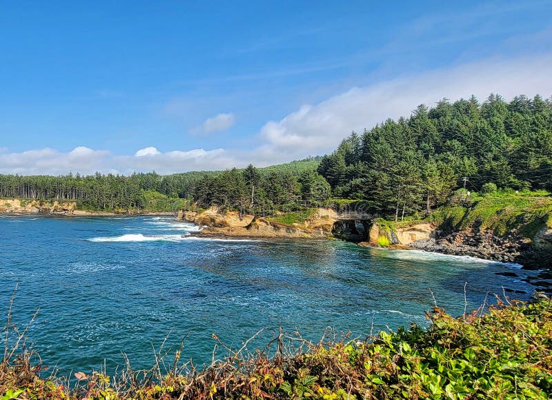 Pacific Ocean Views of Costal Oregon Off Highway 101 Stock Image