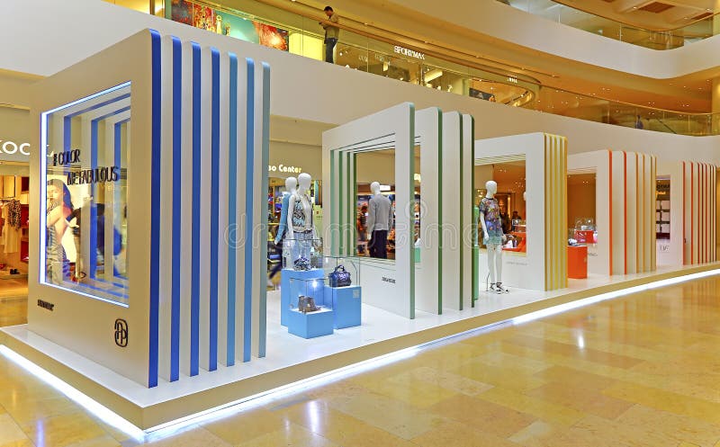 Pacific Place Pantone Fashion Display, Hong Kong Editorial Image