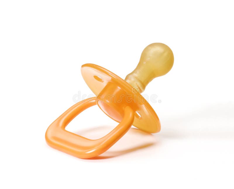 Yellow pacifier stock photo. Image of pacifier, born 17361960