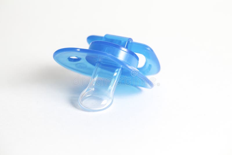 Pacifier Blue stock photo. Image of infant, goods, plastic - 110043940