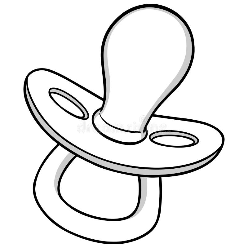 Pacifier Illustration stock vector. Illustration of small 84901151