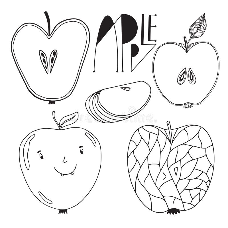 Download Apple Outline Coloring Stock Illustrations 1 358 Apple Outline Coloring Stock Illustrations Vectors Clipart Dreamstime