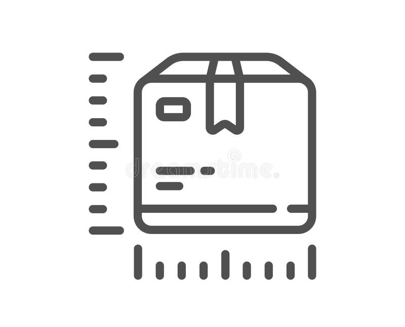 Package Size Line Icon Box Dimension Sign Vector Stock Illustration golden-grain-package-design-by-abhijit-j-k-on-dribbble