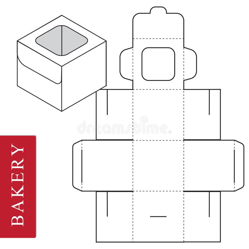 Package template for bakery food or Other items stock illustration Package template for bakery food or Other items stock illustration