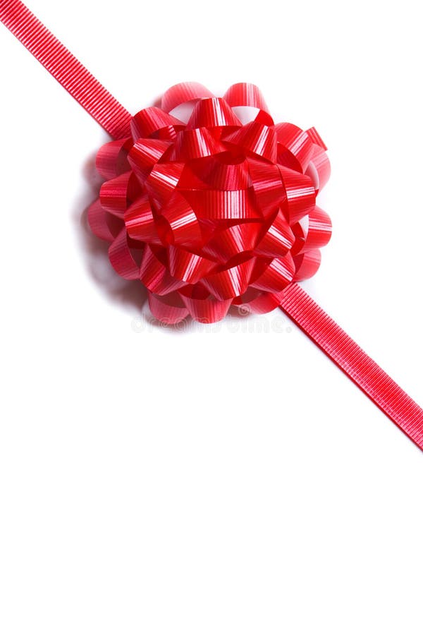 Package Wrapped with a Red Bow Stock Image Image of decoration
